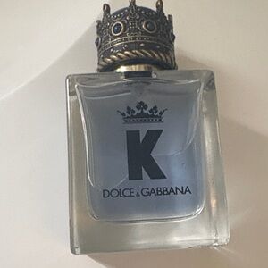 Dolce & Gabbana K Eau de Toilette - Light Blue Bottle with Antique Gold Crown